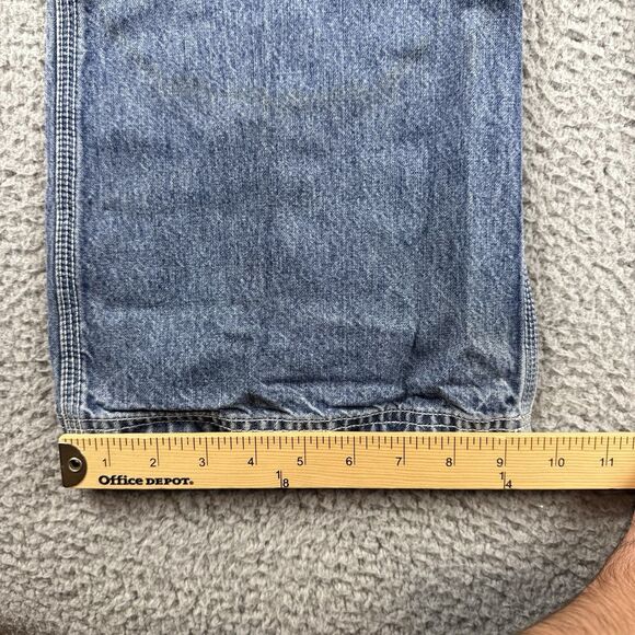 Vintage Tommy Hilfiger Overalls Size Medium Denim Hipster 90s Streetwear (Stains - Picture 5 of 14